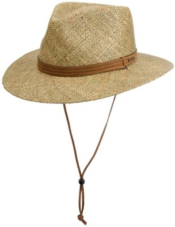 Stetson Traveller Seagrass with chin strap Natural - Hattar