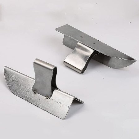 2 stk. Betonhjørneværktøjer Rustfrit Stål Skraber 3,8x14,5 cm