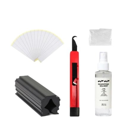 1/3 Golfkølle greb kit greb tape strimler 120ml greb opløsningsmiddel regripping 5 stk sæt 1 stk