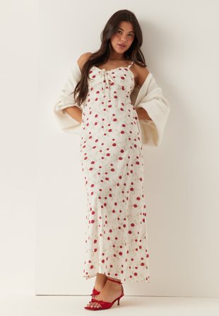 BUBBLEROOM - Viscose Maxi Dress - Floral/Patterned