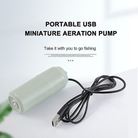 Akvarium Syre Luftpump USB Tyst Aerator Mini Bärbar