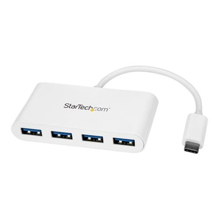 USB-C Hub Startech - 4 porttia USB 3.0 - USB-C 4x USB-A - Bussiteholta Powered - Valkoinen