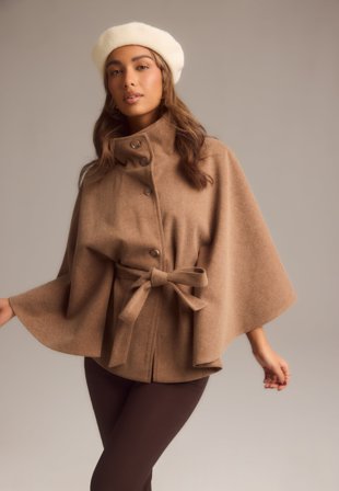 BUBBLEROOM-High Collar Cape-L/XL