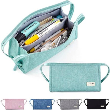 Pennal med bærehåndtak for tenåringsjenter - Stor kapasitet