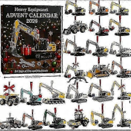 2025 Julekalenderdekorasjon, en fullstendig akryl 2D-design