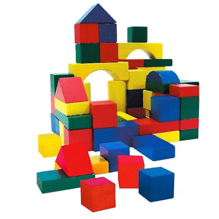 Byggeklosser i tre - 75 stk