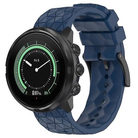 Til Suunto Spartan Sport 24 mm fodboldmønster silikone ensfarvet urrem