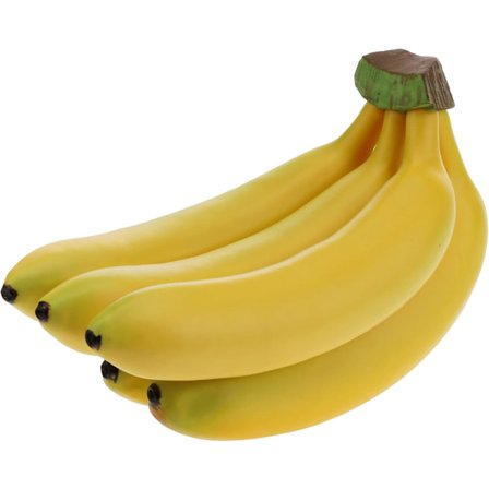 Realistisk Naturlig Kunstig Banan Klase Simulering Frukt Dekorativ Falsk Mat Modell Utstilling Fotografering Rekvisitter Kjøkken - 5 Hoder