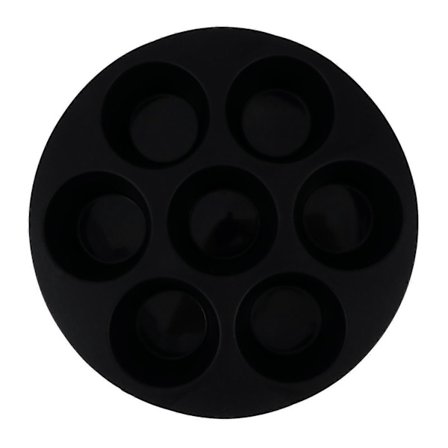 1 stk silikon muffinsformer, 7-hulls kakeformer, tilbehør til airfryer for kjøkken