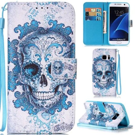 Plånboksfodral Samsung Galaxy S7 – Döskalle