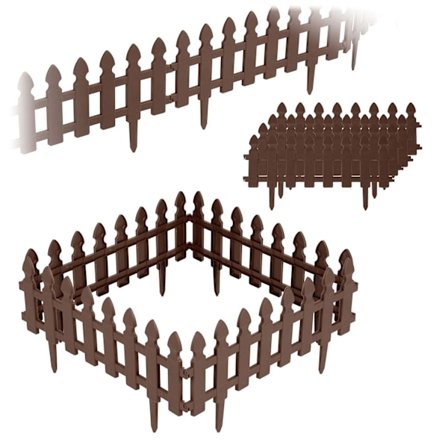 Plonos trädgårdsbård 240 cm PL-963 brun