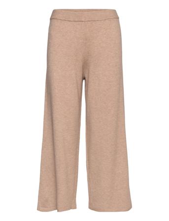 Vicomfy Culotte Knit Pant/Pb Vide Bukser Brun Vila
