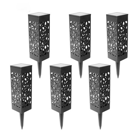 6 stycken utomhus gräsmatta lampa ihålig lampa vattentät lig