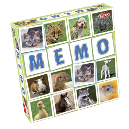 TACTIC Memospel — Djurungar Spel & pussel ONESIZE