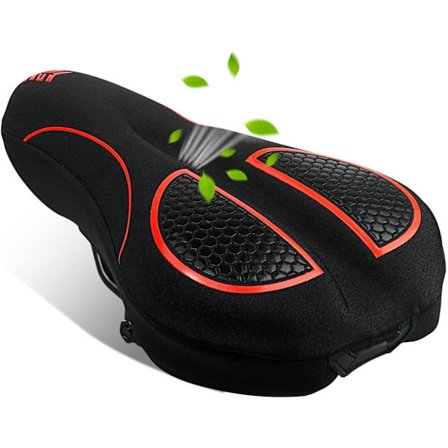 Gel Sykkelsetetrekk Pute, Myk Sykkelsetetrekk Pute for Menn & Kvinner, Komfortable Sykkeltilbehør Gel Setetrekk for Sykkel