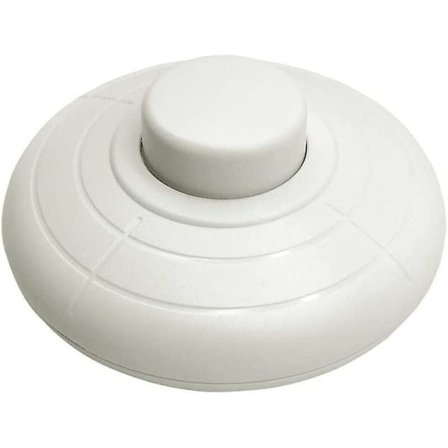 Pyöreä jalkakytkin valkoinen jalkaohjauskytkin lattiavalaisimeen ja pöytävalaisimeen