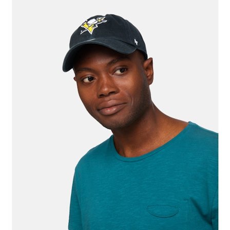 47 Brand - NHL - Black - adjustable - Cap - Pittsburgh Penguins Pittsburgh Penguins Clean Up Black Adjustable - Hatstore