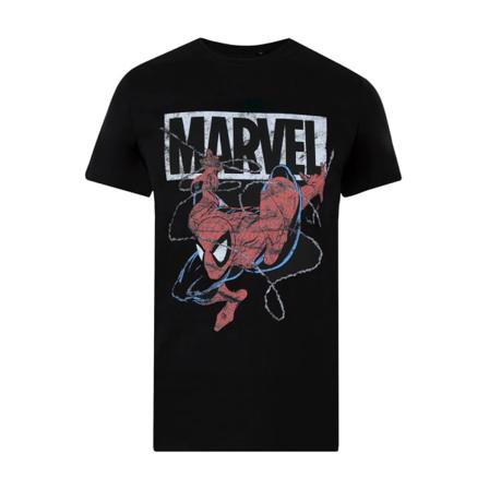 Spider-man Herr 90-tal Spidey T-shirt S Svart/röd/vit
