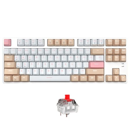 Trådlöst 2.4Ghz Mekaniskt Gaming Tangentbord Dual-Mode Bluetooth-kompatibelt 87 Tangenter Hot Swap Gamer Tangentbord för PC