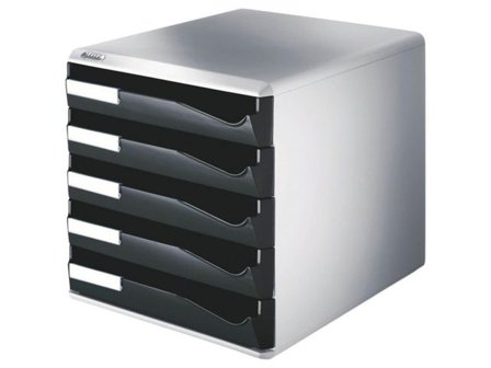 LEITZ Blankettfack 5 fack svart/grå - Lyreco - Kontorsmaterial - Till skrivbordet - Blankettfack och Boxar