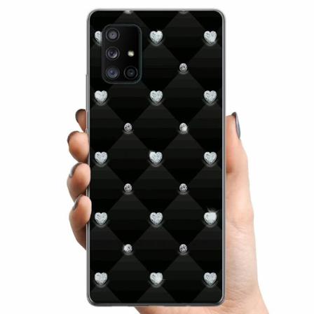 Samsung Galaxy A71 5g Tpu Mobilskal Bling Heart