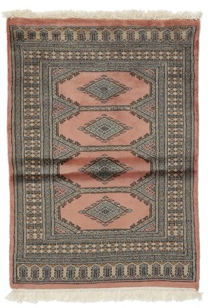 78X109 Dywan Orientalny Pakistański Bucharski 3Ply Brunatny/Czarny (Wełna, )