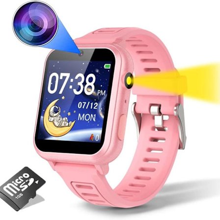 Älykello Lasten Puhelin, Älykello Puhelu Äänikeskustelu Lasten Älykello Vaaleanpunainen