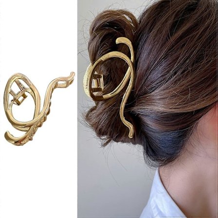 Oregelbundna Hårklämmor Eleganta Metall Silver Våg Hårklämma Hårnål Frigid Stil Fransk Hårklämma för Tjockt Hår Metall Hårspännen Håraccessoar