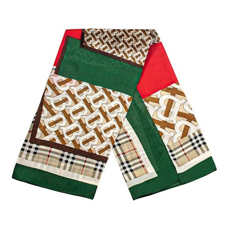 Mönstrad scarf - Brun, Nr. 24