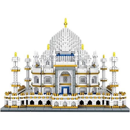 Verdensberømt arkitektur Taj Mahal Palace modell 3D diamant mini