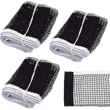 Bordtennisnett, sammenleggbart bordtennisnett, bærbart bordtennisbord erstatningsnett, bordtennismatchnett, svart utendørs sportsutstyr nett