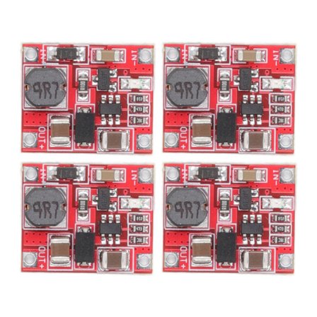 4 stk batteriladermodul 1V-5V til 5V 1A spenningsomformer Step Up Boost Ladekort