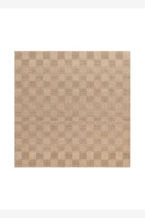 KM Home - Uld Tæppe Sydney - Beige - Uldtæpper - 200X200 - Fra Homeroom