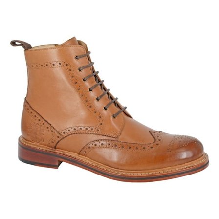 Woodland herr läder ankelboots 9 UK Tan