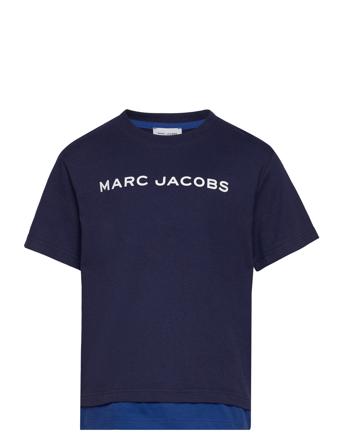 Short Sleeves Tee-Shirt T-shirts Short-sleeved Blå Little Marc Jacobs*Betinget Tilbud