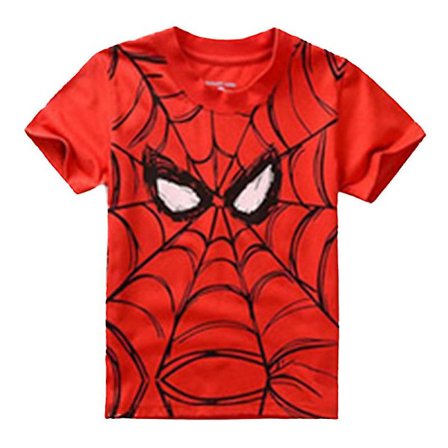 Barn Pojkar Superhjälte Spiderman T-shirt sommar kortärmad T-shirt Topp