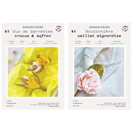 Tee-se-itse paperirasia - Häät - 2 kukkapukua + 1 boutonniere