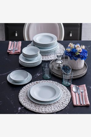 Hermia - Middagsservise (24 deler) - Hvit - Servise sett - Fra Homeroom