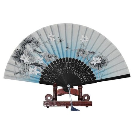 Vifte - Orientalske vinder [M04] - Vannliljer Blå