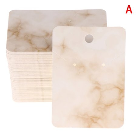 100kpl Marmorikorvakorukortti Nastakorvakorut Kaulakoru Korujen Esittely Korva - Täydellinen