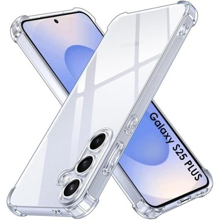 Skal - Phonillico - Samsung Galaxy S25 PLUS - Stötsäker - Flexibel - Transparent