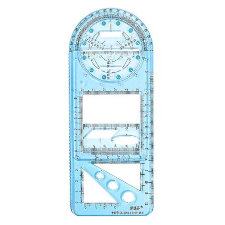 Multifunktionel tegne lineal matematik geometrisk tegne måleværktøj