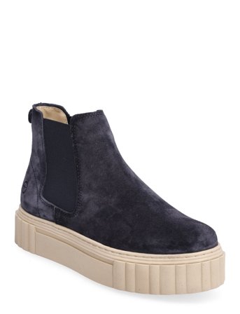 Women Boots Shoes Chelsea Boots Ankle Boots Ankle Boot - Flat Blå Tamaris*Betinget Tilbud