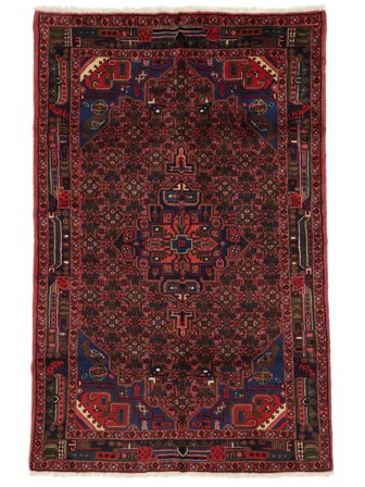 Tapis Koliai 147X230 Noir/Rouge Foncé (Laine, Perse)