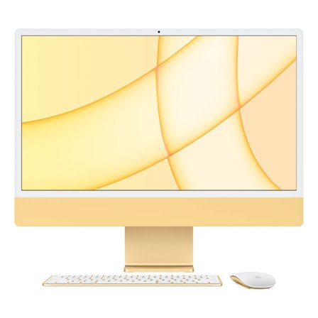 Begagnad iMac 24" M1 2021 (Apple M1 8-Core, 8 GB RAM, 256 GB SSD, 8-Core) Yellow 8 GB RAM - 256 GB SSD