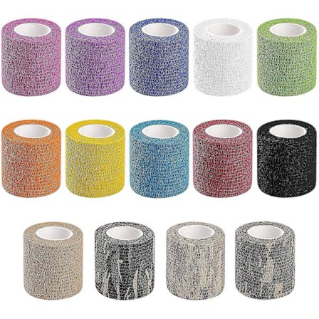 14 Pcs Athletic, Sports Wrap Tape Bandage Wrap Stretch Self Adherent Tape