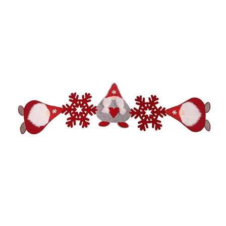 Juletegneserie Gammel Mann Snøfnugg Duk Faceless Hvit Skjegg Skog Mann Plassmatte Dekorasjon A