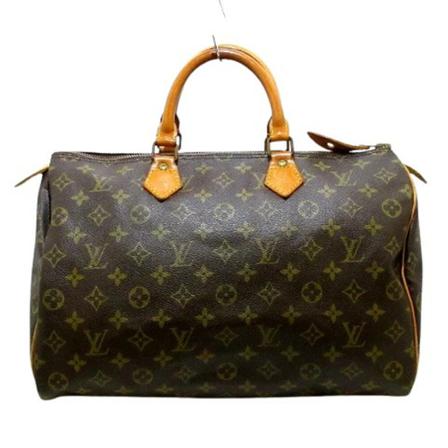Louis Vuitton Vintage, Pre-owned Speedy 35 Monogram Handbag Bruin, Dames, Maat:ONE Size