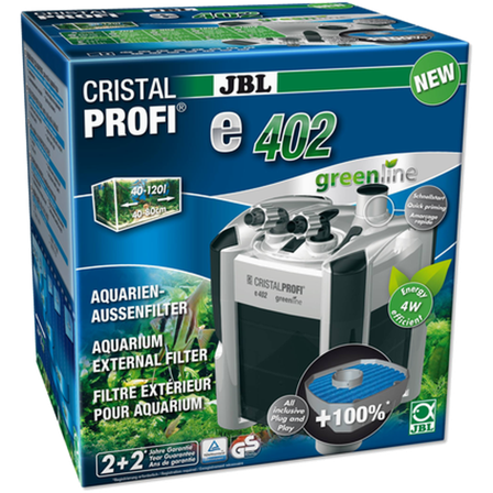 JBL - CristalProfi e402 Greenline External Filter 400L/h 400 l/h - Akvaristikk - Pumper & filtre for akvarium - Utvendig filter - ZOO.no