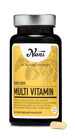 Nani Multivitamin Food State 60 kaps, Helse & Madvarer, Vitaminer, Multivitaminer